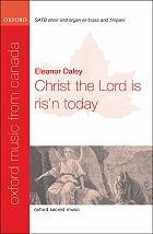 Christ the Lord Is Risen Today SATB choral sheet music cover